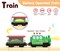 Wooden Train Accessories Battery Operated Locomotive Train, Remote Control Train for Track Set, Powerful Engine Train Vehicles Fit All Major Brands Track Railway System (Battery Not Included)